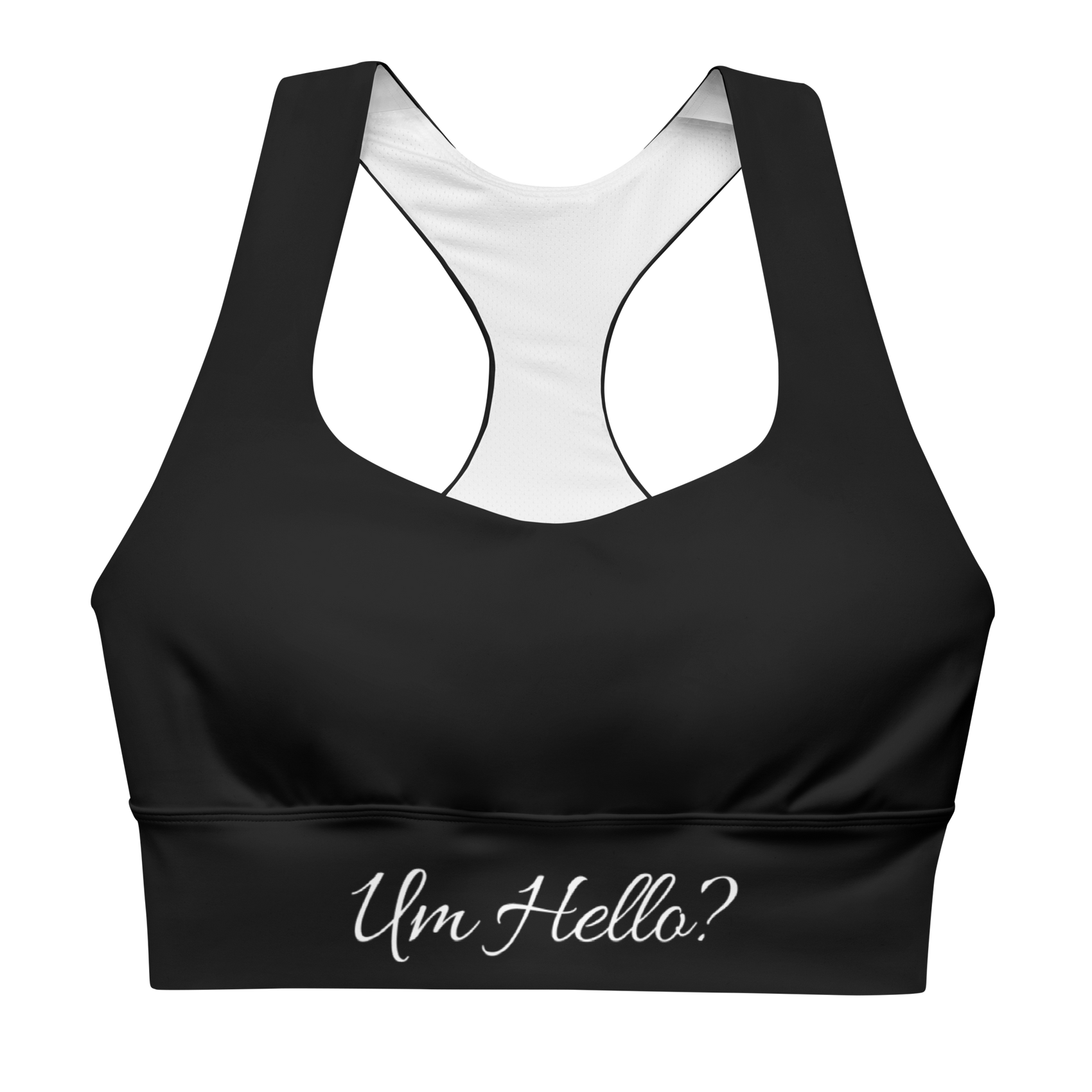 Um Hello? Sports Bra - Angelina Pivarnick Merchandise