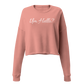 Um Hello? Crop Sweatshirt - Angelina Pivarnick Merchandise