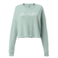 Um Hello? Crop Sweatshirt - Angelina Pivarnick Merchandise