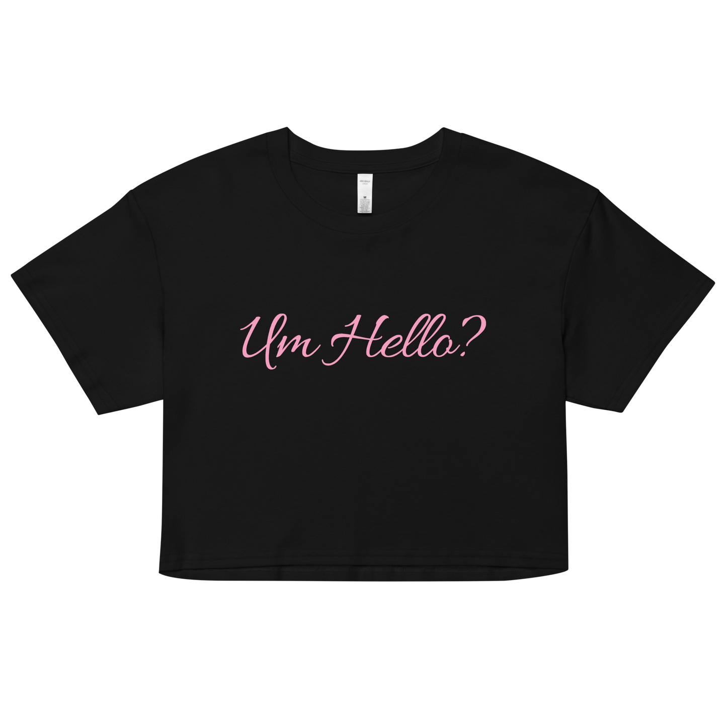 Um Hello? Relaxed Crop - Angelina Pivarnick Merchandise