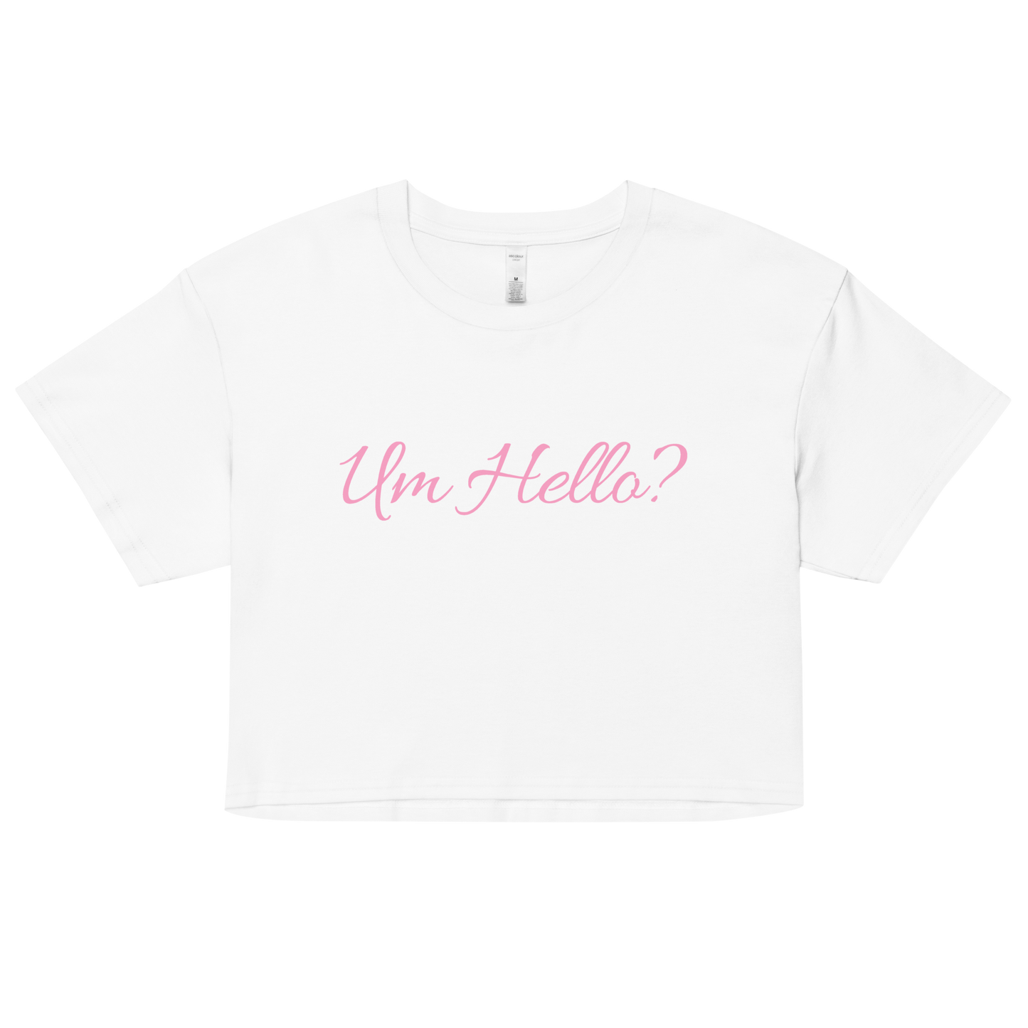 Um Hello? Relaxed Crop - Angelina Pivarnick Merchandise